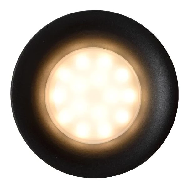 Lucide ZIVA - Spot encastrable Salle de bains - Ø 8,4 cm - 1xGU10 - IP44 - Noir - détail 1